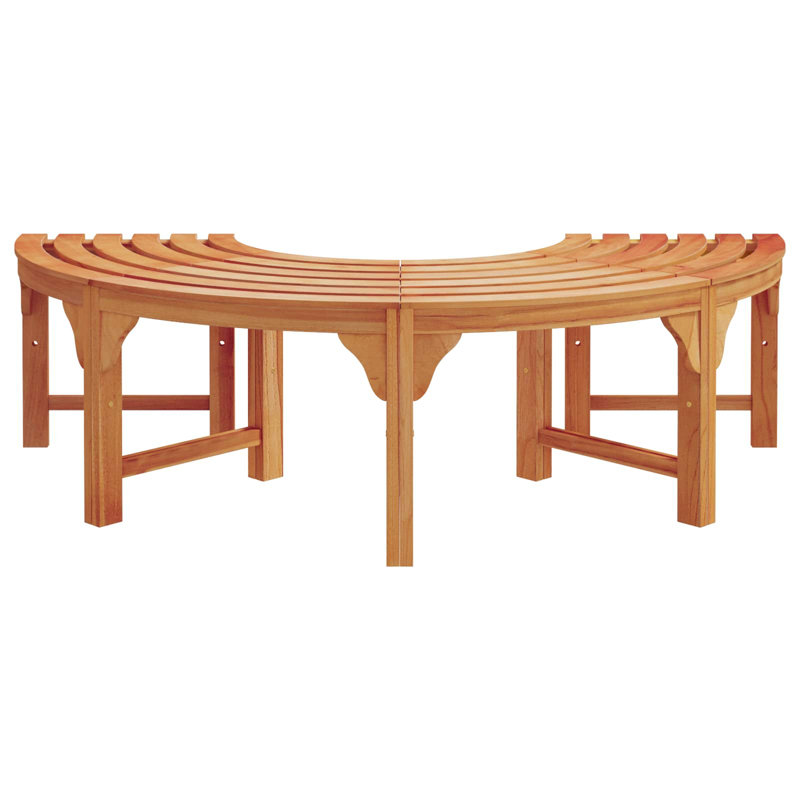 Solid Wood Outdoor Bench, 45cm H x 160cm W x 80cm D