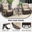 3 Pcs Patio Furniture Set With 2-tier Side Table And Cushions For Porch-1356618111