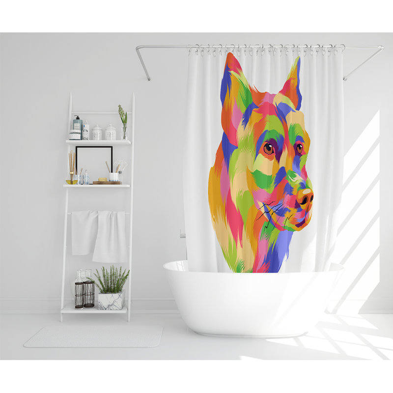 Elizer Polyester Shower Curtain