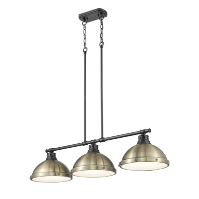 Luminaire suspendu linéaire 3 lumières Laramy