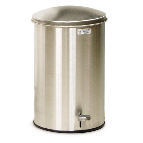 Poubelle de 3,5 gallons à l’échelon des défenseurs, Rouge thermolaqué