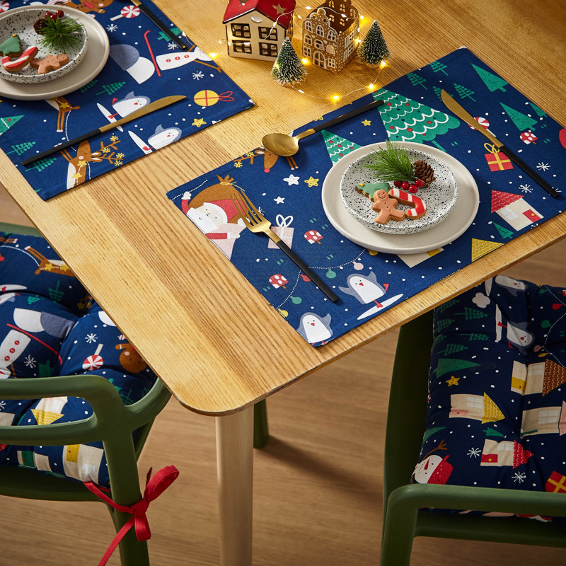 Santa's Christmas Wonderland 100% Cotton Placemat