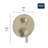 Cosmopolitan Pressure Balance Rain Shower Set-87378799