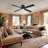 Falco 54" Led Flush Mount Ceiling Fan-116794732-116794730