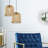 10.1"W Gold Bell-Shaped Pendant Light