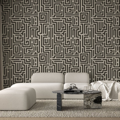 Diallo - Mocha Wallpaper by Sabrina Yvonne