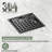 4”Linear Shower Drain With Grid Cover, Professional Brushed 304 Stainless Steel, High Flow, Hair Catcher Shower Drain-117467676