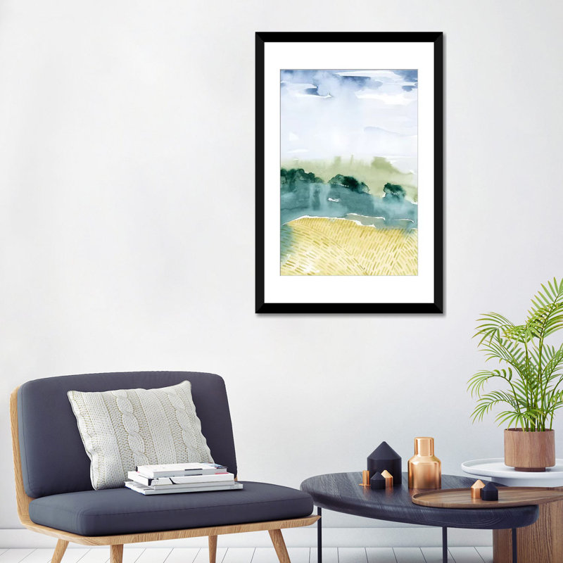 «Mountain Vale I» par Grace Popp - Giclée sur toile tendue avec châssis, H 24 po x l 16 po x P 1 po, Blanc