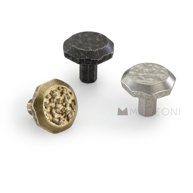1 1/4" Diameter Round Knob, Antique Florence
