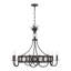 Lustre 8 lumières en tourmaline noire Hearst-1184445940