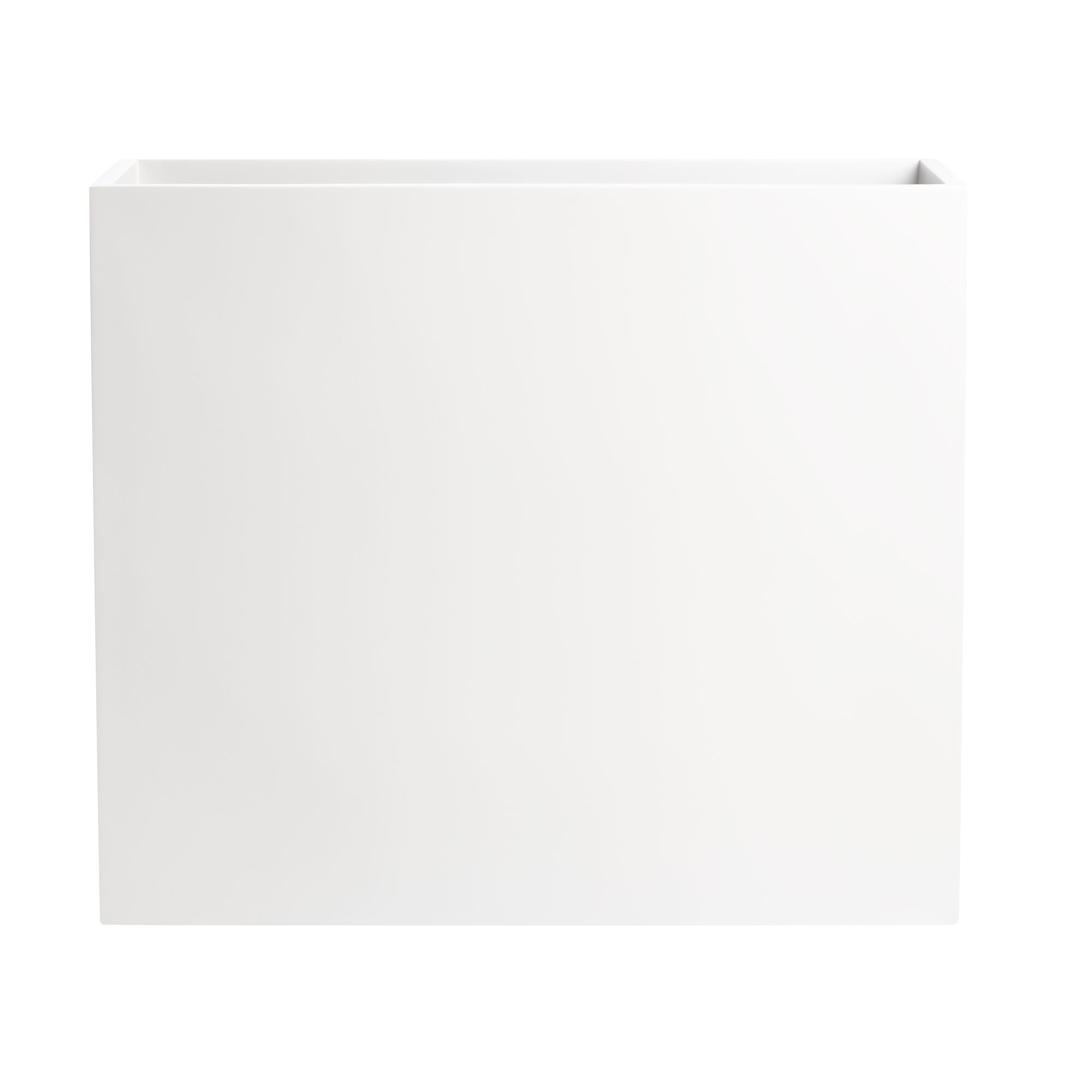 Connoisseur Handmade Planter Box, White, 30" H x 48" W x 12" D