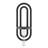 Deckard Modern Black Metal Double Oval Frame Clear Wall Mounted Vase