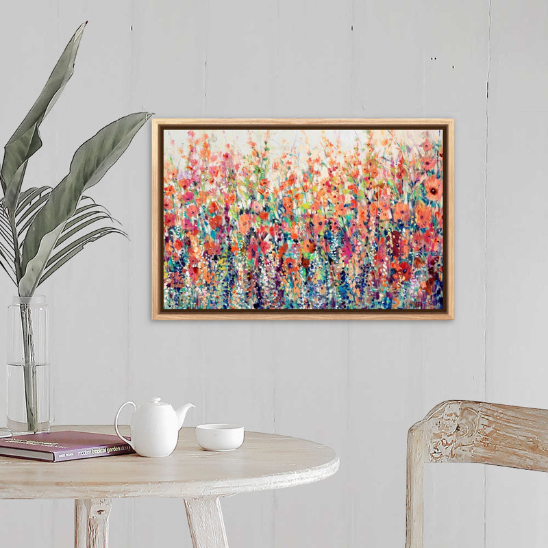 " Flourish Of Spring " by Timothy O' Toole, 13.25" H x 19.25" W, Natural Floater Frame Canvas