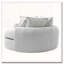 Fauteuil d'appoint rembourré en tissu chenille-48432666