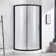 OVE Decors Breeze Premium 33 in. Round Shower Kit w/ Clear, Base