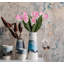 6 pièces de fleurs artificielles tulipes pour table de mariage-194039642