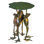 Geiger Three Frogs Metal Outdoor Side Table