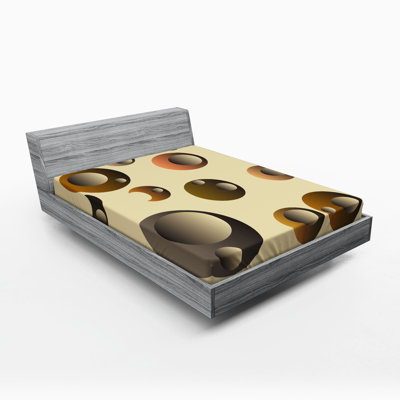 Microfiber Polka Dots Fitted Sheet