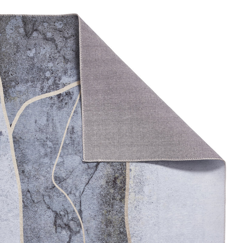 Winni area rug Printed Rectangle Grey/Gold, Rectangle 120 x 170cm