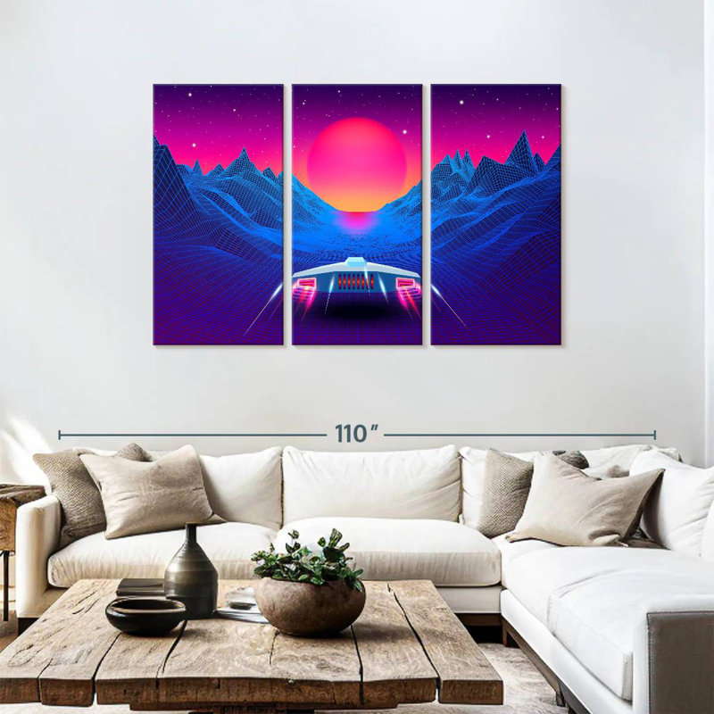 Kelan Synthwave Adventure, 48" H x 74" W