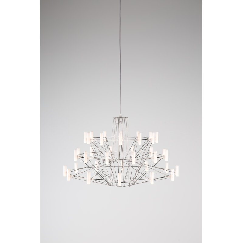 Coppélia LED Chandelier, Small, Chrome