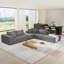 Ensemble de canapé modulaire rembourré moderne, canapé modulaire en L modulaire avec 6 coussins, canapé confortable-864659650