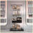 Modern Tempered glass display cabinet with Bluetooth LED strip-71344827