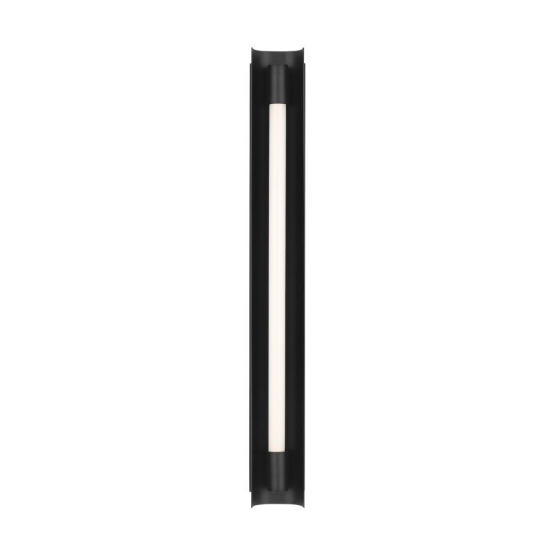 Flack Fordwich 28" H Dimmable LED Bath Bar, Midnight Black