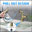 ​​Brushed Gold Pull-Down Vessel Faucet - Single Hole Bathroom Sink Faucet With Lift Spout & Dual Spray Modes​-119318044