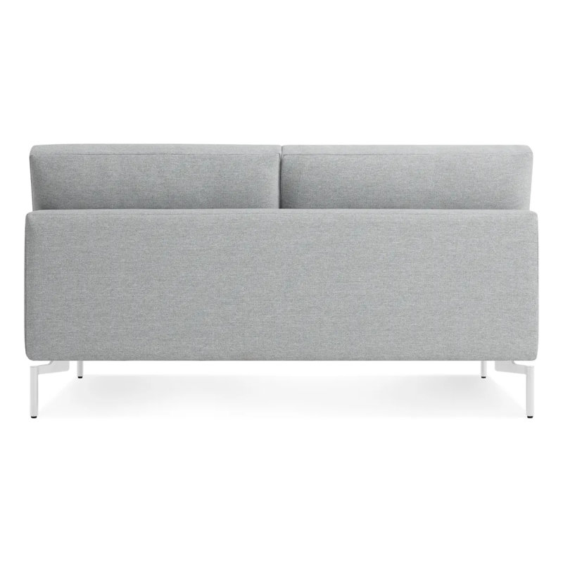 New Standard Loveseat, Maharam Meld in Panda Polyester Blend, Black