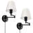 Swing Arm Wall Sconce Plug-in Wall Fixture Lamp