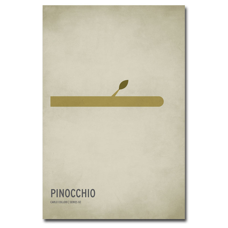 « pinocchio », art sur toile, H 24 po x l 16 po x P 2 po