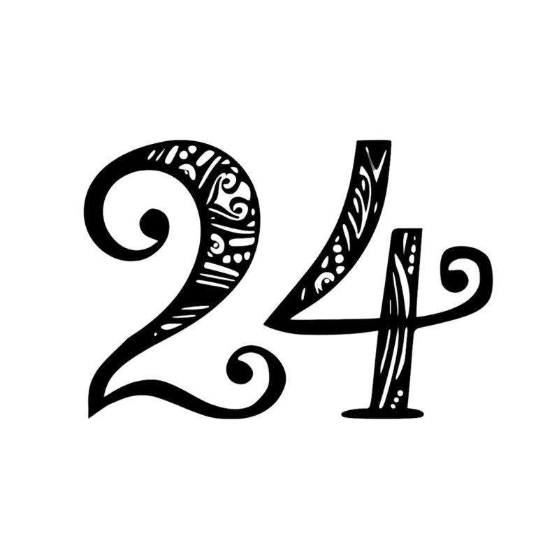 8'' H Metal House Number, Black, 2