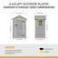 Plastic Outdoor Garden Storage Shed-470523559
