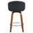 Swivel Upholstered 26" Bar & Counter stool with  Wood Frame-1985416861