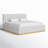 Delpha Grounded Upholstered Wood Base Bed-72732009-72732010