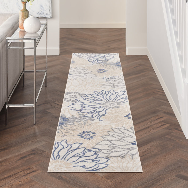 Floral Indoor Rug, Runner 2'2" x 10'