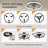 20'' Flush Mount Ceiling Fan with Light and Remote, 7-Blade Low Profile Fan, Dimmable 3CCT LED, Quiet Reversible DC Motor, 6 Speeds, Timer-778436127