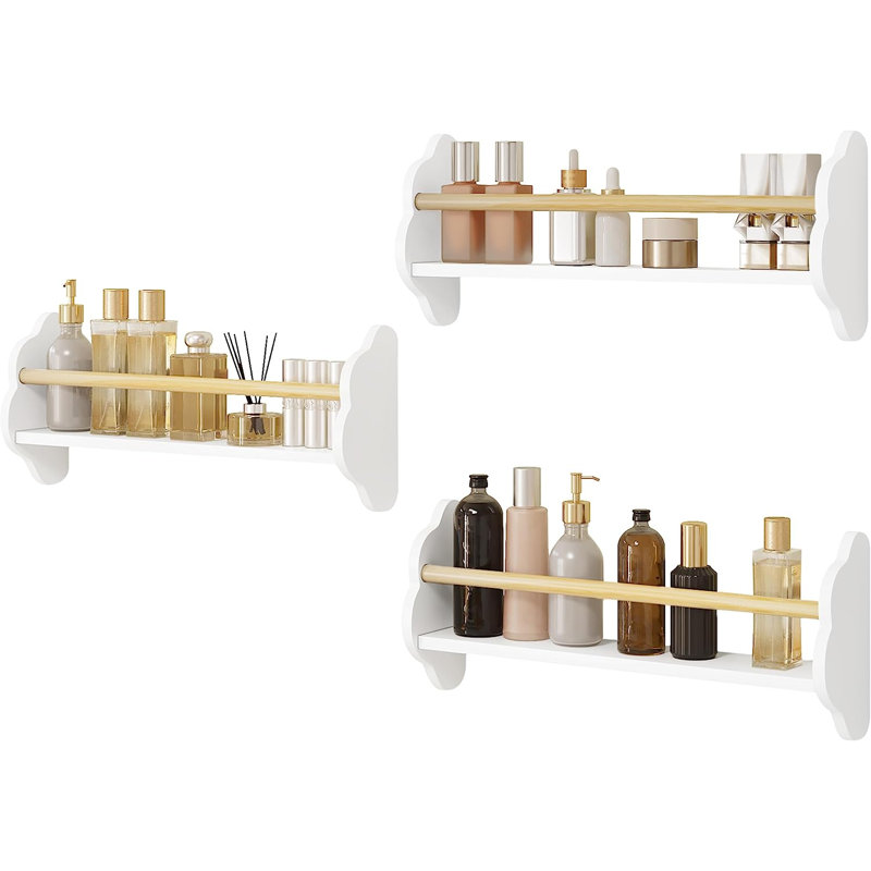 Elysburg 3 Piece Floating Shelf, 23cm H x 55cm W x 12.7cm D