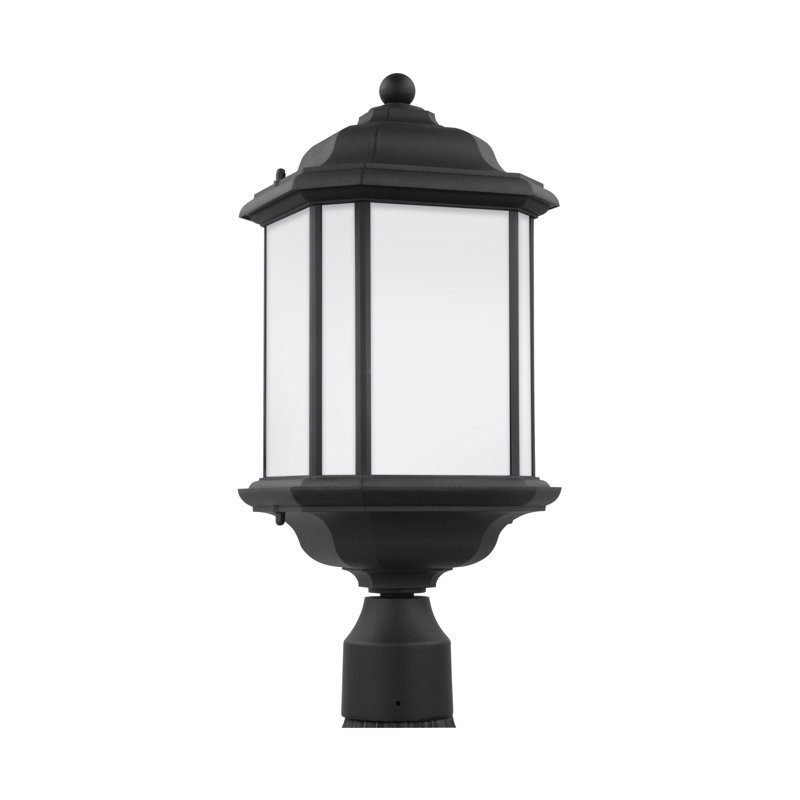 Kent One Light Outdoor Post Lantern from Generation Lighting , Black, Yes