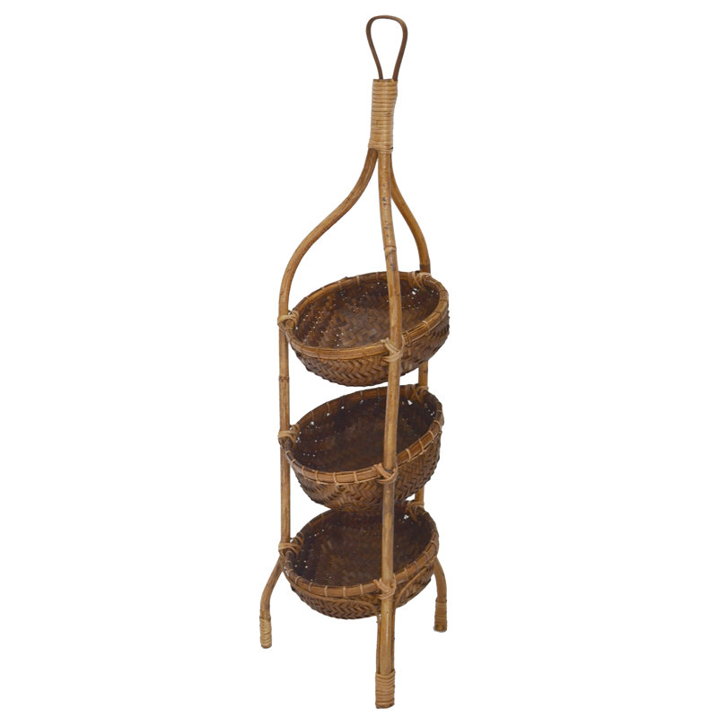 Panier à 3 niveaux sur support