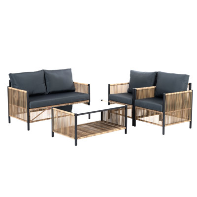 4 Garden With Waterproof Fabric - Stay Dry And Comfortable Handwoven Add Charm To Your Outdoor Space