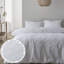 Matelassé Jacquard Leaves 200 Thread Count Cotton Duvet Cover Set with Pillowcases-61486459