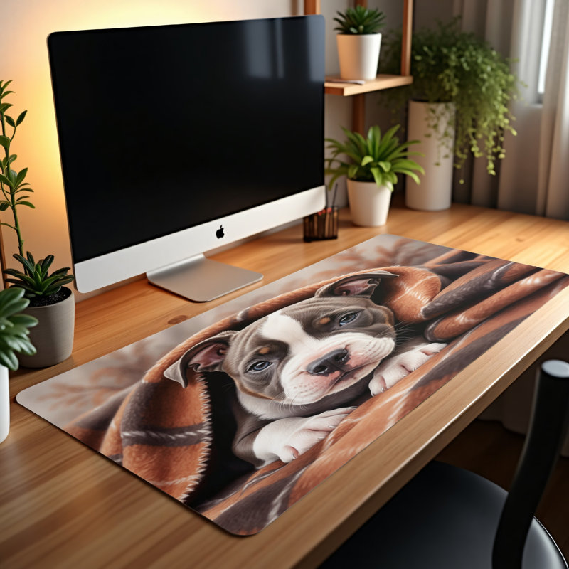 Polyester Desk Pad, 14.4x12.1