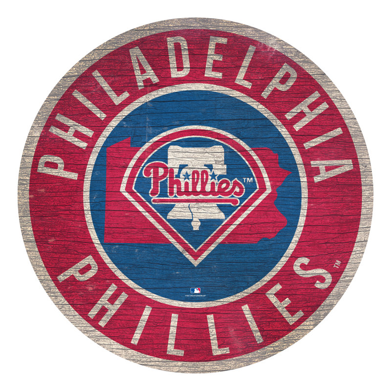 Boho Wall Decor on Wood, Philadelphia Phillies