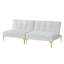 Tissu convertible futon avec pieds en métal