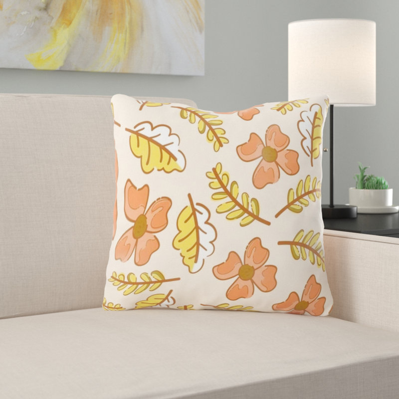 Coussin design, Orange / Jaune, Intérieur