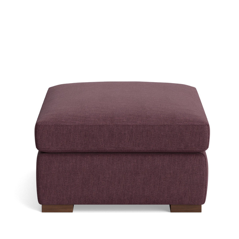 Lucca Ottoman, Performance Weave - Aubergine