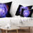 Supernova Explosion Blue - Abstract Printed Pillow