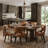 Dekyra Upholstered Side Chair in Brown